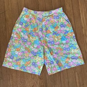 VINTAGE LILLY PULITZER SHORTS PASTELS SIZE 10